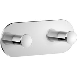 Kaksoispyyhekoukku Smedbo Dot TK356, tarrakiinnitys, kromi