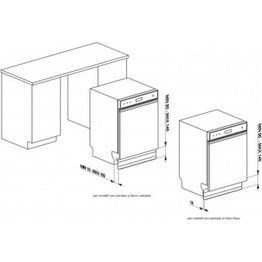 Sokkelilevy Smeg KITPL60N astianpesukoneeseen musta