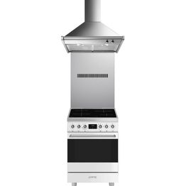 Keittiöpaketti Smeg - C6IMWHM2 induktioliesi, roiskesuoja ja liesituuletin, 60 cm, valkoinen