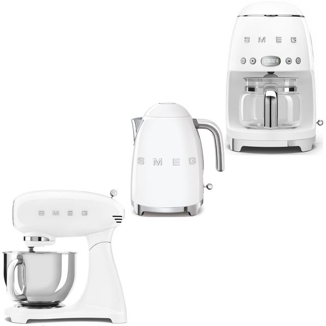 Tuotepaketti Smeg - SMF05BLEU keittiökone, KLF03BLEU vedenkeitin, DCF02BLEU kahvinkeitin