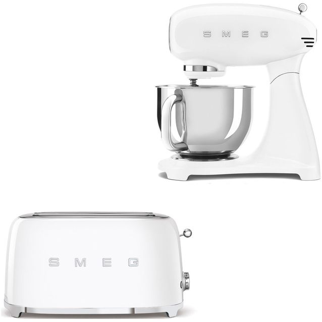 Tuotepaketti Smeg - SMF05BLEU keittiökone, TSF02BLEU leivänpaahdin