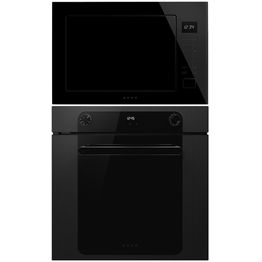 Keittiöpaketti Smeg - SF6200TB kalusteuuni ja FMI225BI mikroaaltouuni, musta