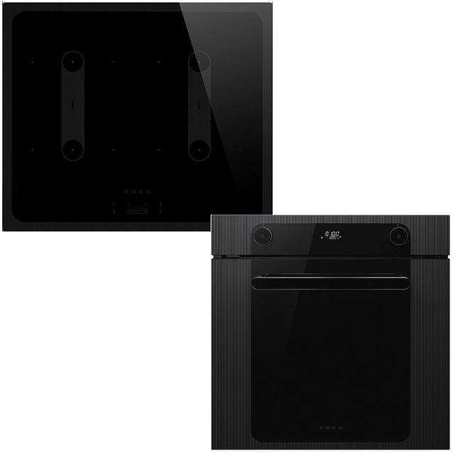 Keittiöpaketti Smeg - SFP6201TB kalusteuuni ja SI2B22641D induktiotaso, musta