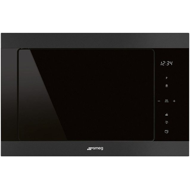 Mikroaaltouuni Smeg FMI325N integroitava, mattamusta