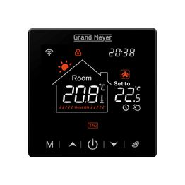 Yhdistelmätermostaatti Grand Meyer SN-20, 16 A, WiFi, musta
