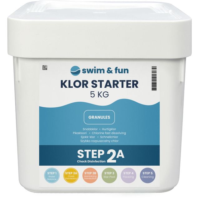 Pikakloori Swim & Fun Klor Starter 5 kg, jauhe