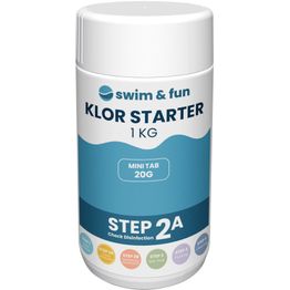 Pikakloori Swim & Fun Klor Starter 1 kg minitabletit
