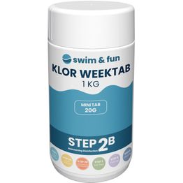 Viikkokloori Swim & Fun Klor Week Tab 1 kg 20 g / kpl