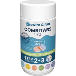 Aktiivihappi Swim & Fun CombiTabs 1 kg sopii paljuille