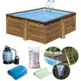 Uima-allas Gre by Swim & Fun Carra, puurunkoinen, nelikulmainen, 305x305x119cm