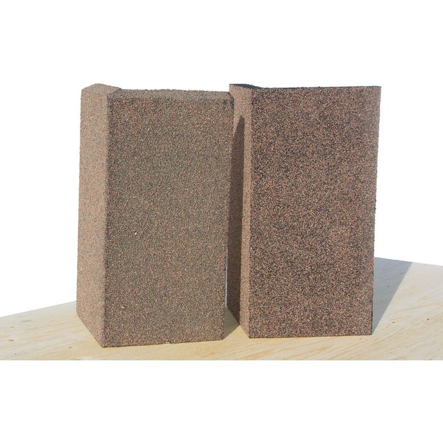 Sokkelin eristyslevyn ulkokulma Amperla Thermo eri kokoja punagraniitti