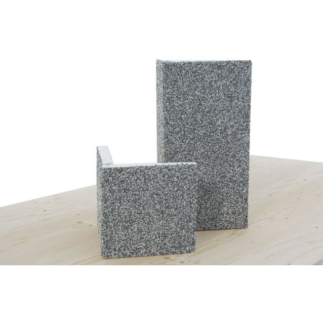 Sokkelin eristyslevyn ulkokulma Amperla Thermo eri kokoja vaaleanharmaa