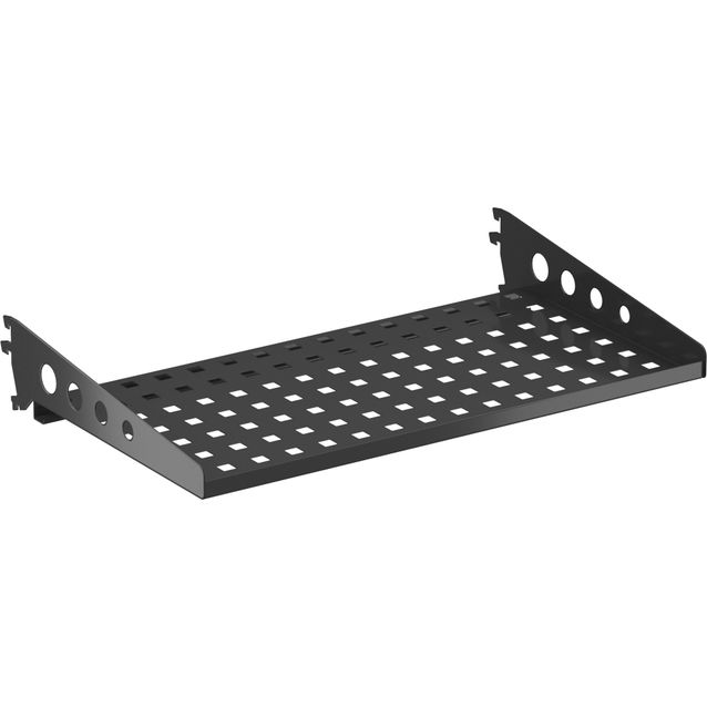 Kenkähylly Sovella 900x350 mm musta + kannattimet