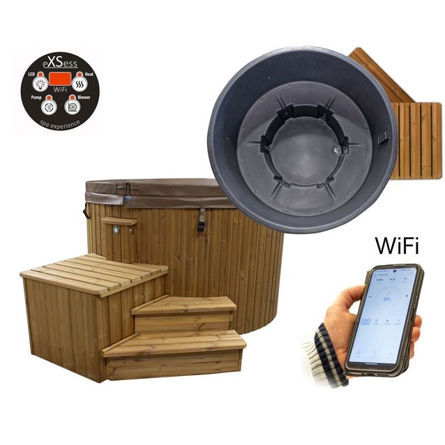 Ulkoporeallas SpaDealers TopSpa xs 6 hlöä brown/black marble