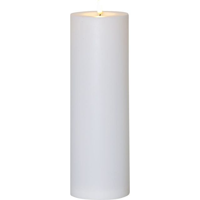 LED-kynttilä Star Trading Flamme Rak, 32.5cm, valkoinen