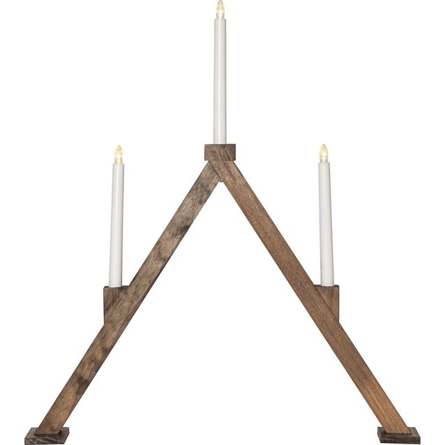 Kynttelikkö Star Trading Vika, 64cm, paristokäyttöinen, ruskea