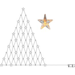 LED-valoverkko Star Trading Star Curtain 120cm, läpinäkyvä