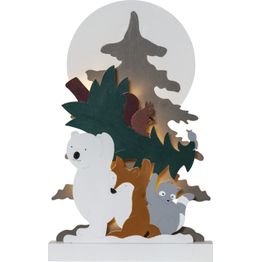LED-valokoriste Star Trading Forest Friends, 45cm, moniväri