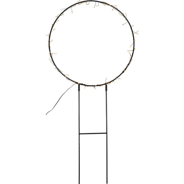 LED-valokoriste Star Trading Barlumi 84 cm ympyrä musta