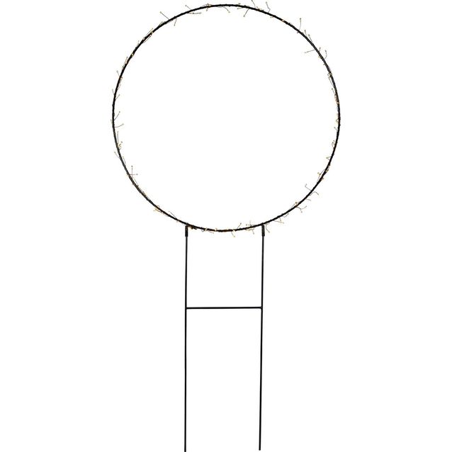 LED-valokoriste Star Trading Barlumi rengas, 60cm, musta