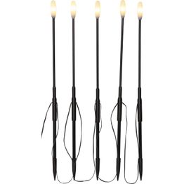 LED-valokoriste Star Trading Milky, 5-osainen, musta