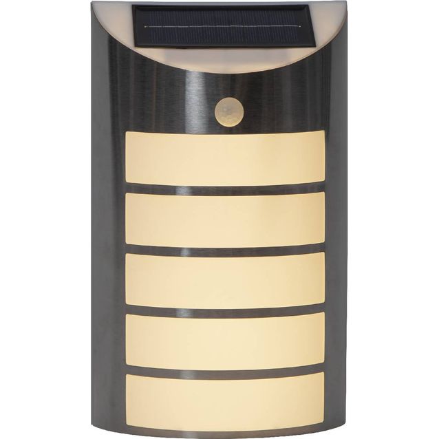 Aurinkokennoseinävalaisin Star Trading Wally ruostumaton teräs