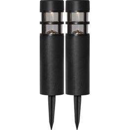 Aurinkokennopollari Star Trading Rundi, 28cm, musta, 2kpl/pkt