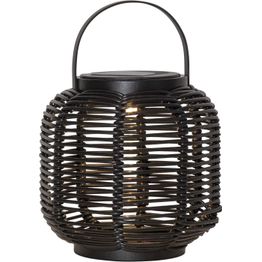 Aurinkokennolyhty Star Trading Runda, 15cm, musta