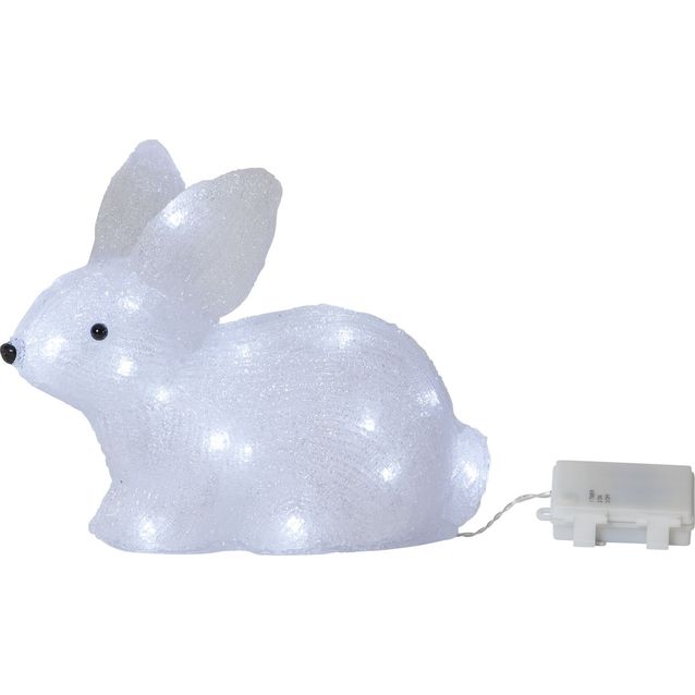 LED-valokoriste Star Trading Crystalo kaniini 20cm