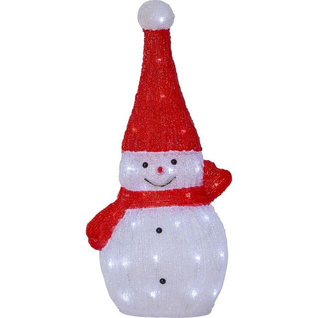 LED-valokoriste Star Trading Crystalo lumiukko 59cm