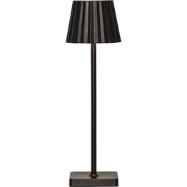 Pöytävalaisin Star Trading Maia, ladattava, 28cm, musta