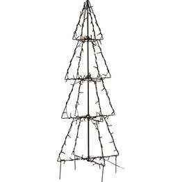 LED-valokoriste Star Trading Foldy 3D kuusi, 90cm, musta