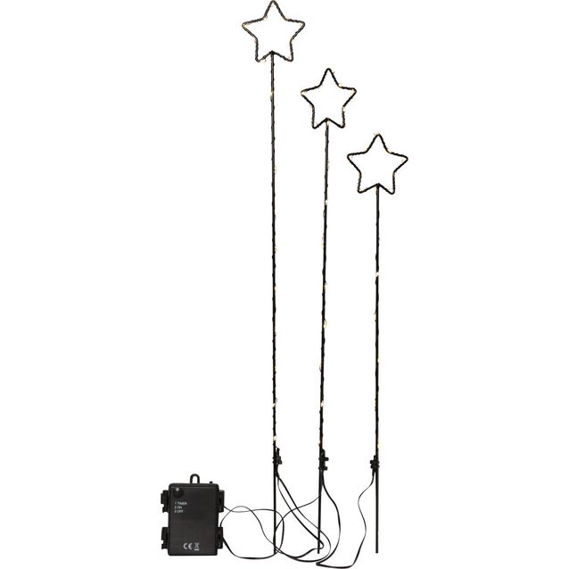 LED-valokoriste Star Trading Wizard, 3-osainen, musta