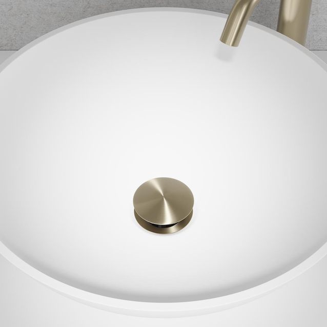 Pohjaventtiili Scandtap Steel Pop-up universal Duo, pop-up, Champagne