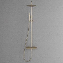 Sadesuihkusetti Scandtap Steel Pleasure 2, termostaattihanalla, Champagne