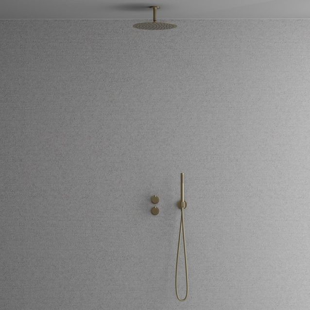 Sadesuihkusetti Scandtap Steel Harmonized 2y, termostaattihanalla, Champagne
