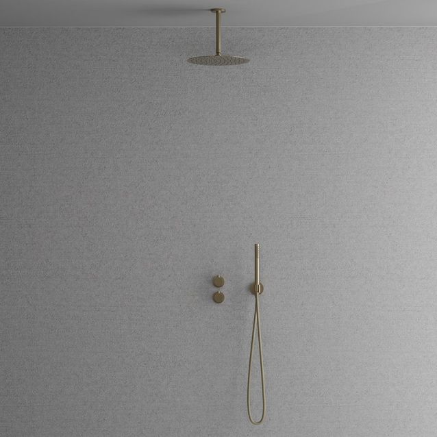 Sadesuihkusetti Scandtap Steel Harmonized 2z, termostaattihanalla, Champagne