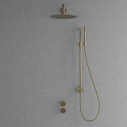 Sadesuihkusetti Scandtap Harmonized 5x, termostaattihanalla, Champagne