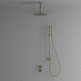 Sadesuihkusetti Scandtap Harmonized 5z, termostaattihanalla, Champagne