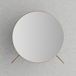 Kylpyhuoneen peili Scandtap Steel Style suurentava, Ø192mm, Sand
