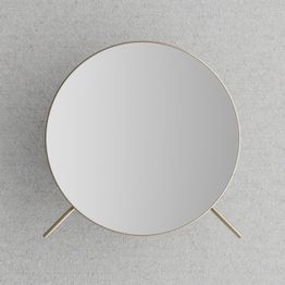 Kylpyhuoneen peili Scandtap Steel Style suurentava, Ø192mm, Champagne