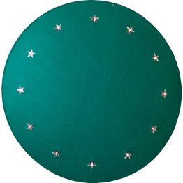 LED-joulukuusimatto Star Trading Granne Ø100 vihreä