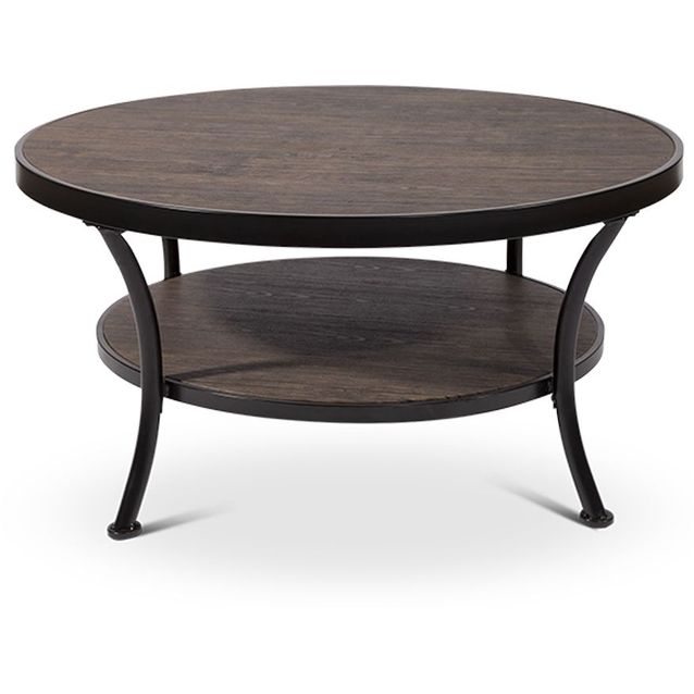 Sohvapöytä Stenexpo Manilla 91cm pyöreä ruskea