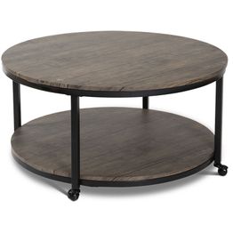 Sohvapöytä Stenexpo Wellington Ø91x52cm ruskea