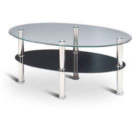 Sohvapöytä Stenexpo Jenny 110x65x46cm lasi/kromi