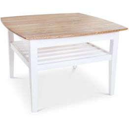 Sohvapöytä Stenexpo Glasgow 80x80x52cm tammi ruskea/valkoinen