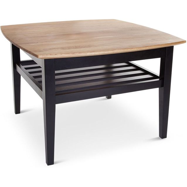 Sohvapöytä Stenexpo Cardiff 80x80x52cm tammi ruskea/musta