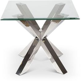 Sohvapöytä Stenexpo Madrid 65x65x56cm lasi/kromi