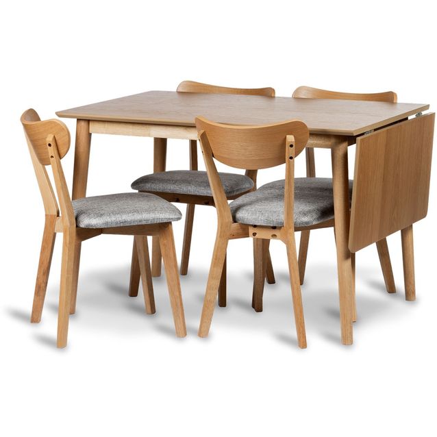 Ruokailuryhmä Stenexpo 120/160cm Gotland-klaffipöytä + 4 Gotland-tuolia 