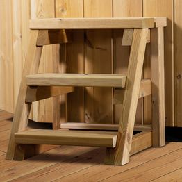 Kylpytynnyrin rappuset Baltresto, lämpöpuu